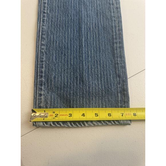 Vintage Levis 501 Jeans Mens 31x32 USA Button Stonewash Denim Stiped 1980s RARE! - Picture 16 of 16